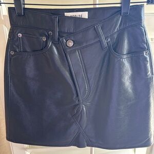 Agolde recycled leather skirt
